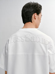 Men's Loose-Fit Embroidered Short-Sleeve Shirt