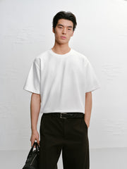 Men's Loose-Fit Embroidered Short-Sleeve Shirt