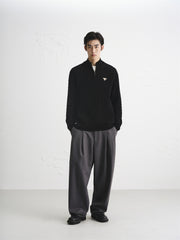 Men's Wool-Blend Cable Knit Textured Sweater