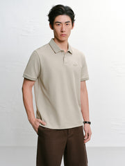 Men's Casual Embroidered Polo Shirt