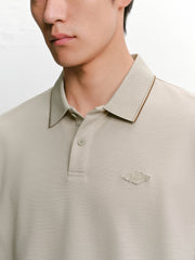 Men's Casual Embroidered Polo Shirt