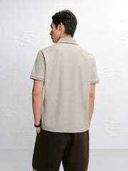 Men's Casual Embroidered Polo Shirt