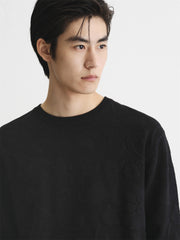 Men's Allover Jacquard Textured Knit Sweater