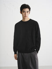 Men's Allover Jacquard Textured Knit Sweater