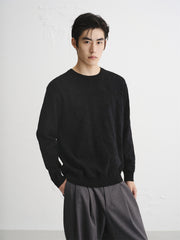 Men's Allover Jacquard Textured Knit Sweater