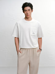 Men's Solid Color Lyocell Linen Short Sleeve Shirt