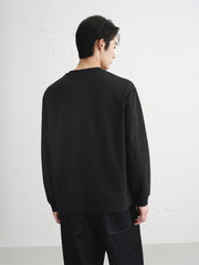 Men's Basic T-Shirt with Dog 3D Embroidery