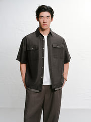 Men's Old Money Style Short Sleeve Shirt