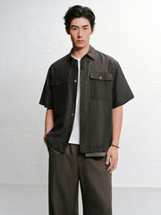 Men's Old Money Style Short Sleeve Shirt