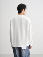 Men's Basic T-Shirt with Dog 3D Embroidery