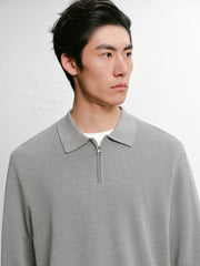 Men's casual knitted Polo short-sleeve shirt