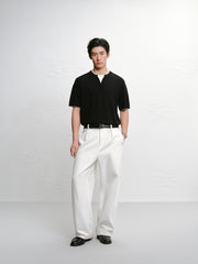 Men's Acetate Color-Blocked Short Sleeve T-Shirt