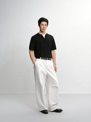 Men's Acetate Color-Blocked Short Sleeve T-Shirt