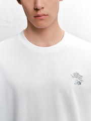 Men's slim fit embroidered short-sleeve T-shirt