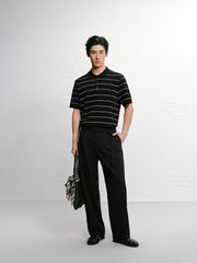 Men's casual moisture-wicking breathable polo shirt