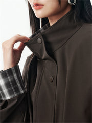 Women's Cropped Jacket with Tulip Hem
