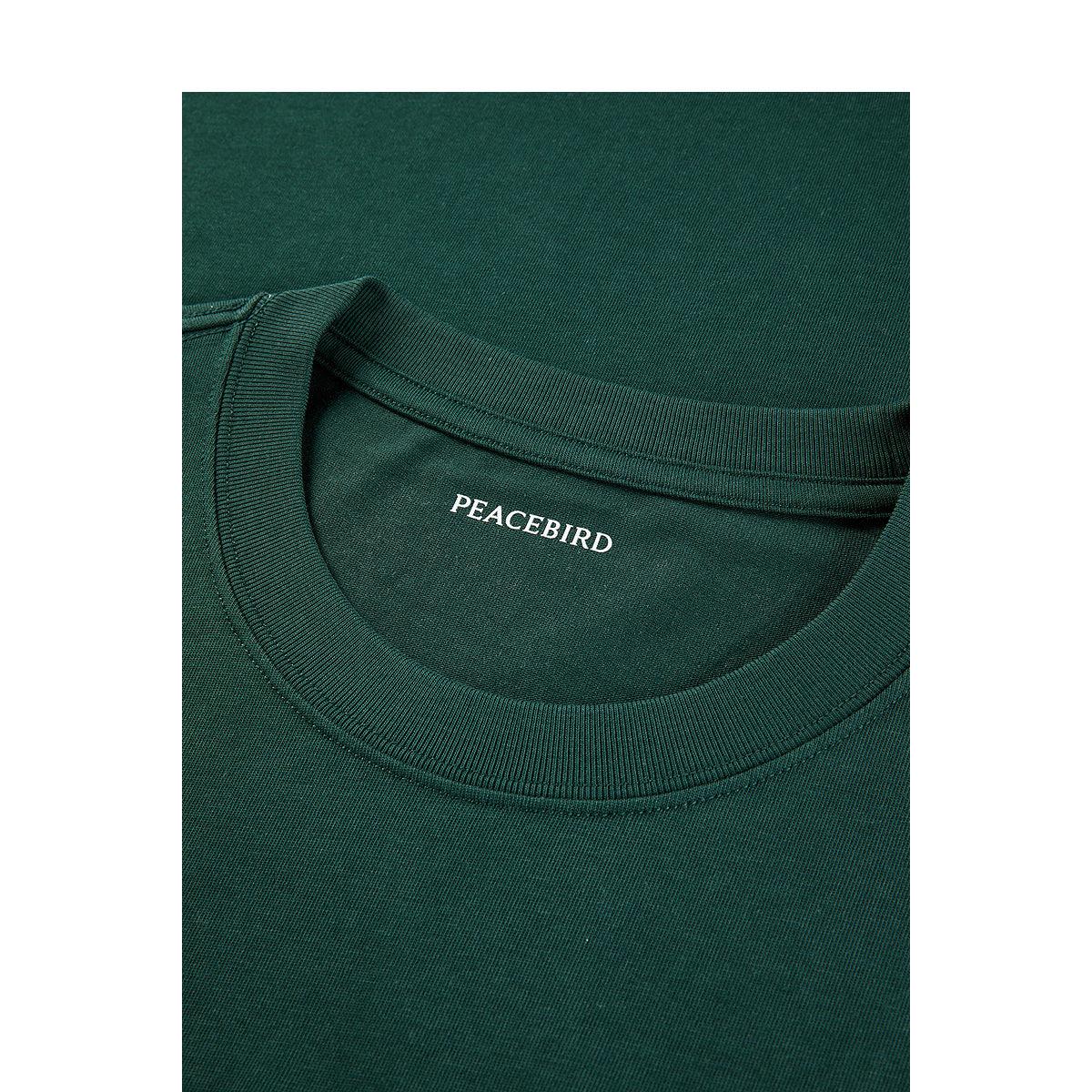 Men's Grass Green Printed Cotton T-shirt