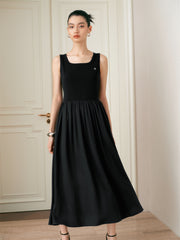 Women's Slim U-Neck Sleeveless Dress