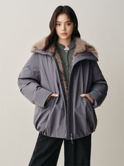 Women's Thermal Down Parka with Fur Collar