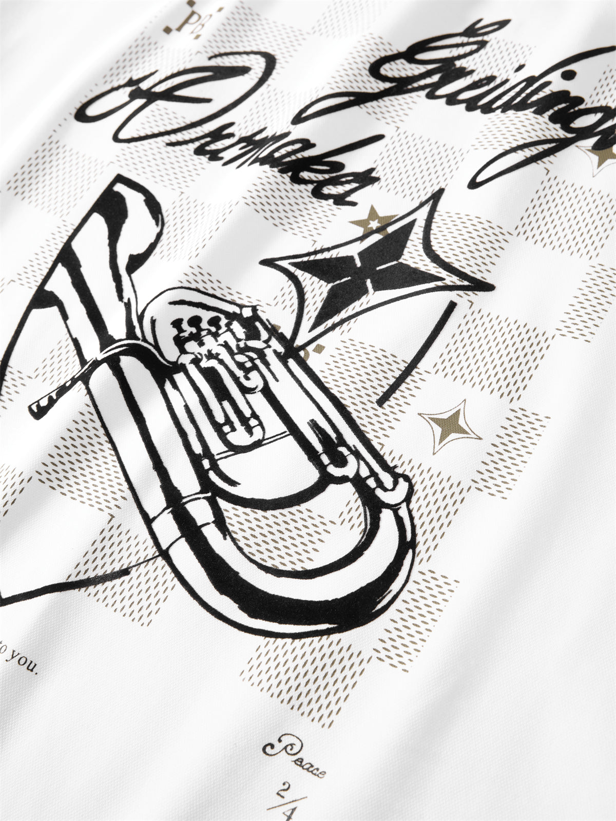 Men's Crewneck T-Shirt with Back Print