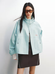 Women's Oversized Jacket with Hidden Hood