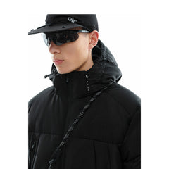 Men's Asymmetrical Zip Puffer Jacket