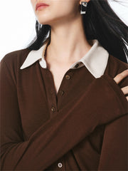 Women's Colorblock Layered-Look Polo T-Shirt