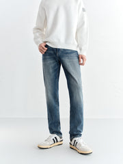 Men's Warm Washed Slim Jeans