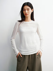 Women's Lyocell-Blend Long-Sleeve Blouse