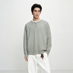Men's Loose-Fit Pullover Sweater