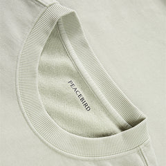 Men's Embroidered Crew Neck Puffer Jacket