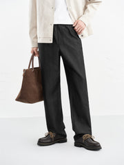 Men's Straight-Leg Mercerized Jeans