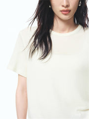 Women's Wool Embroidered Knit T-Shirt