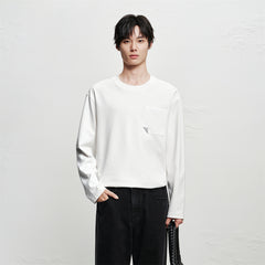 Men's Basic Cotton Long-Sleeve T-Shirt