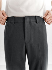 Men's Slim-Fit Gray Dress Pants