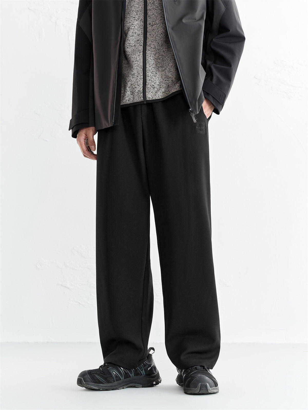 Men's Embroidered Straight-Leg Pants