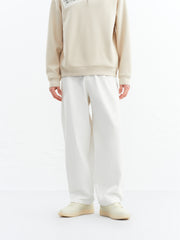 Men's White Straight-Leg Pants