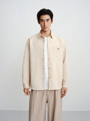 Men's Tonal Textured Jacquard Shirt