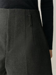 Women's High-Waist Wide-Leg Suit Shorts