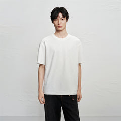 Men's Solid Allover Jacquard T-Shirt