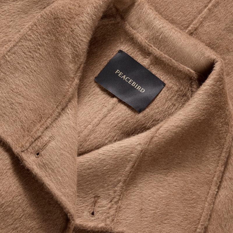 Women's Straight Camel Wool Coat