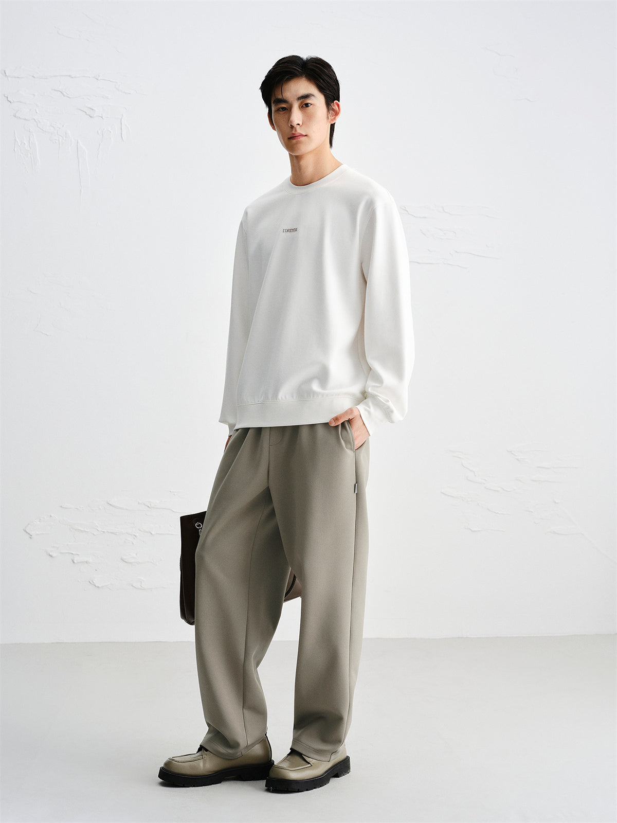 Men's Printed and Embroidered Stretch Sweatshirt