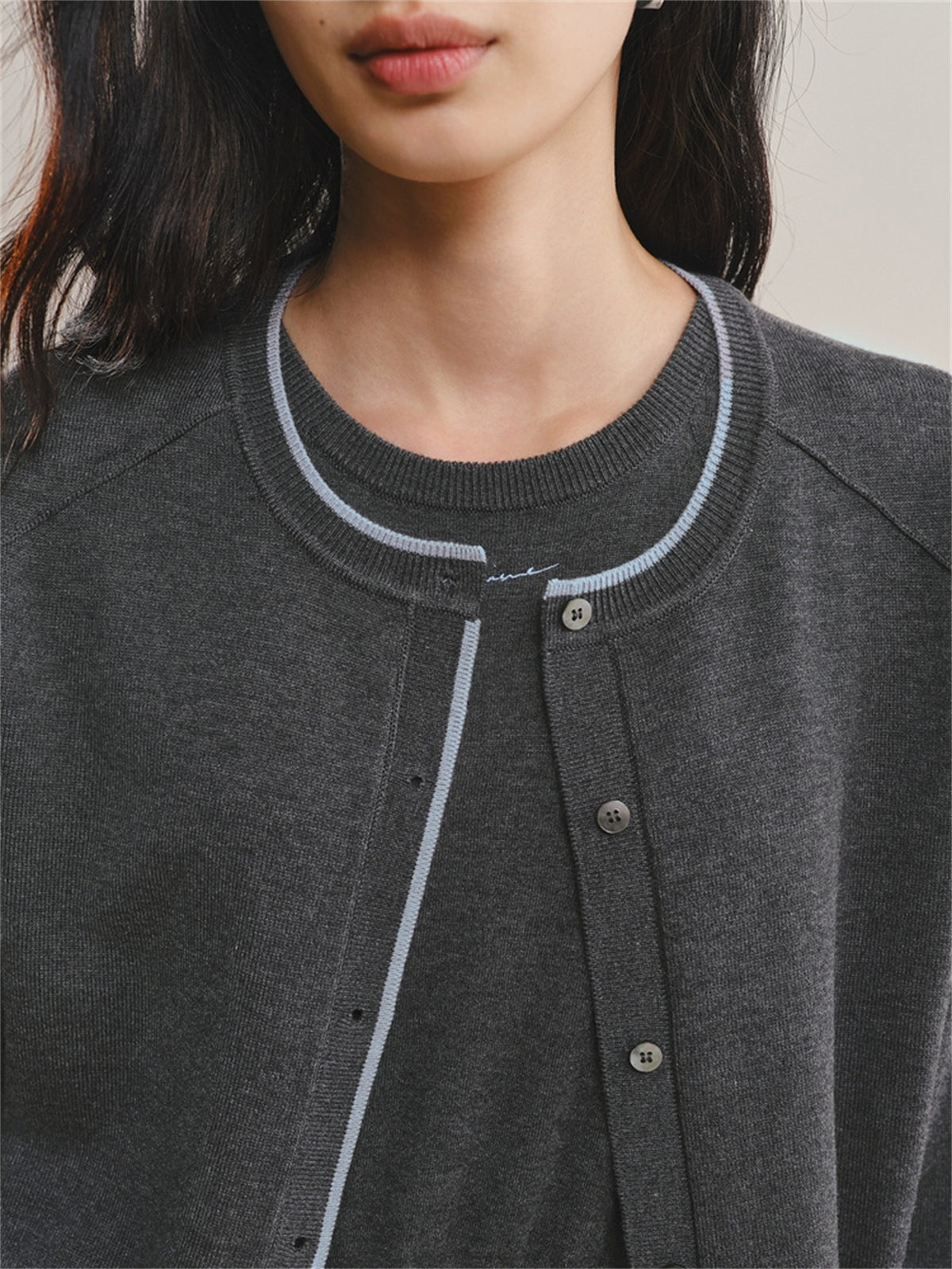 Women's Cardigan and Dress Two-Piece Set