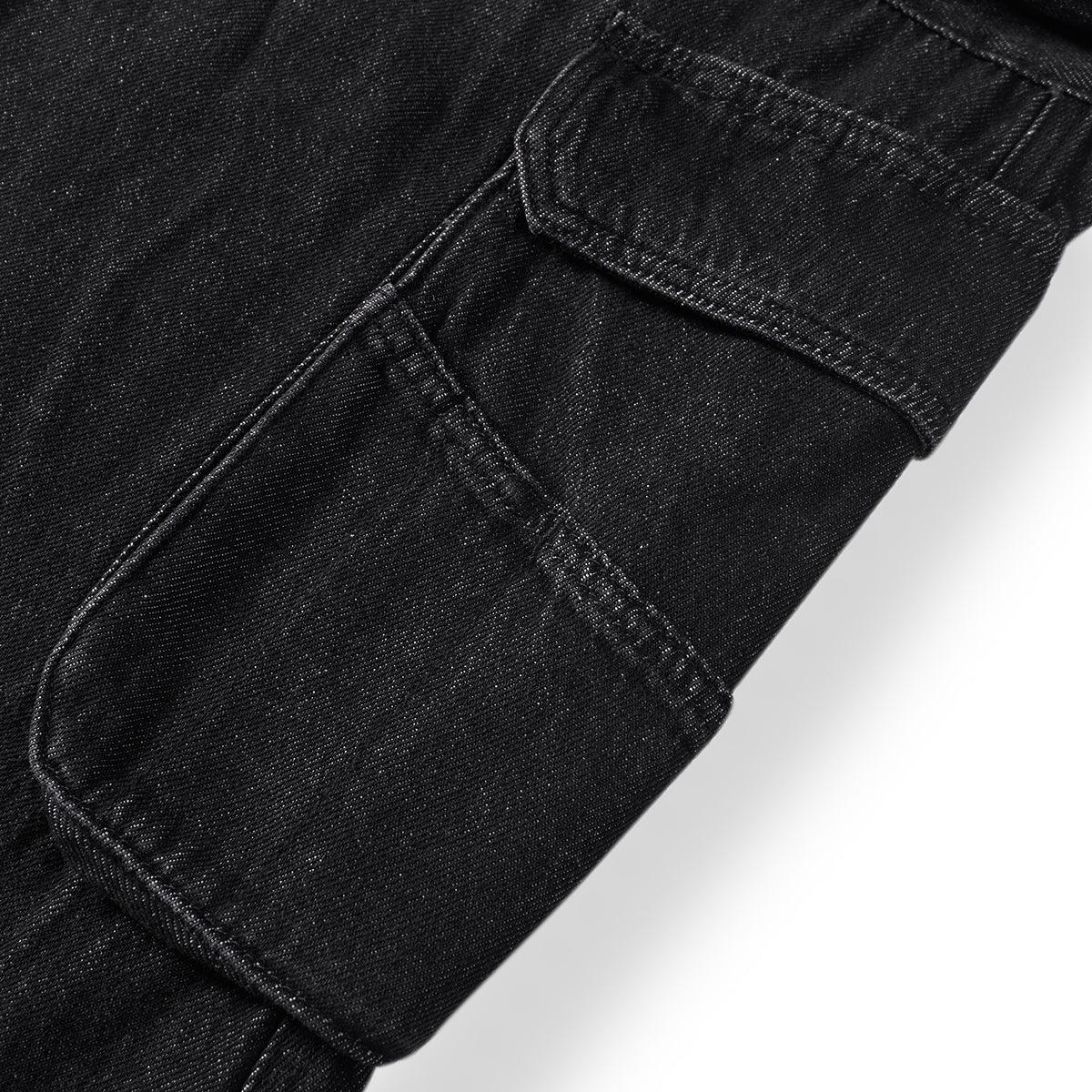 Women's Pockets Washed Cargo Jeans