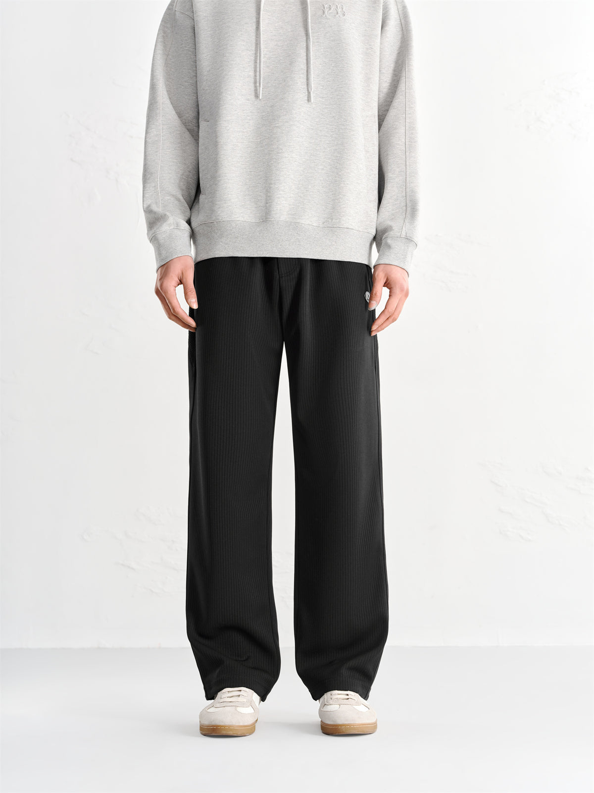 Men's Jacquard Drawstring Casual Pants