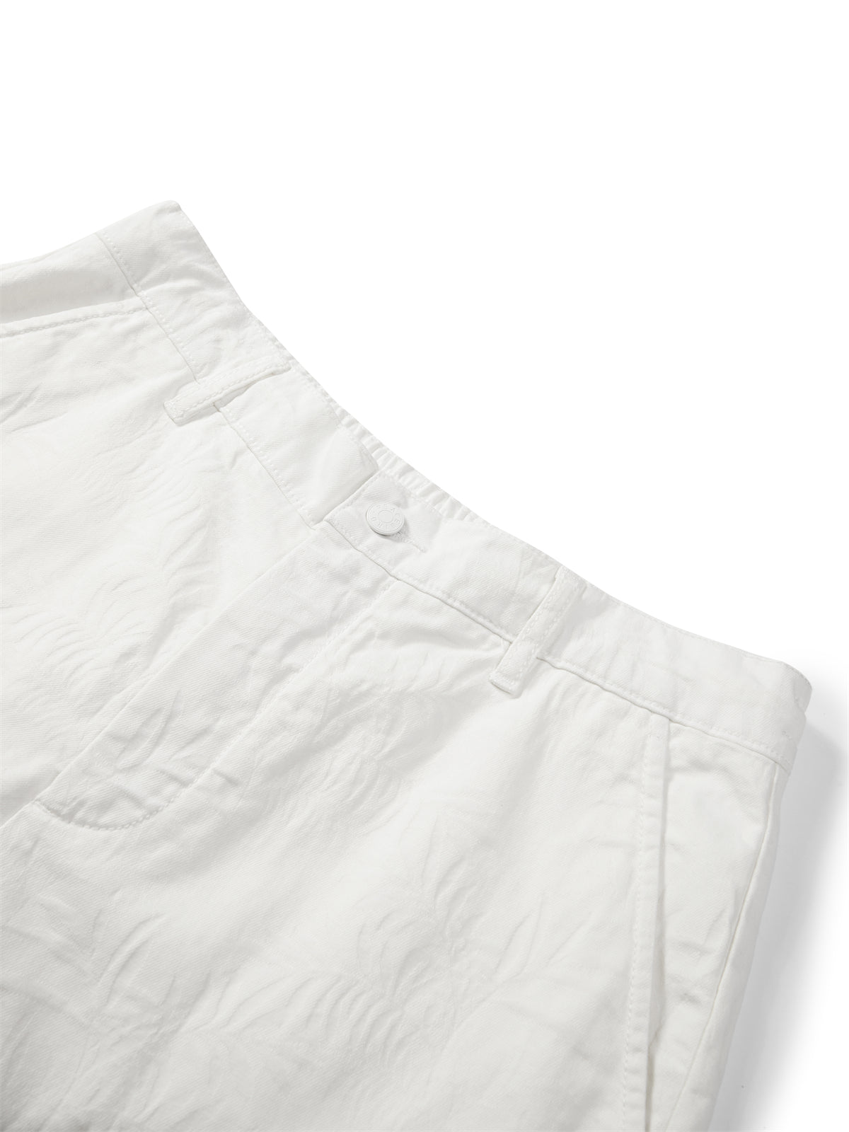Men's Allover Jacquard Cotton Denim Shorts
