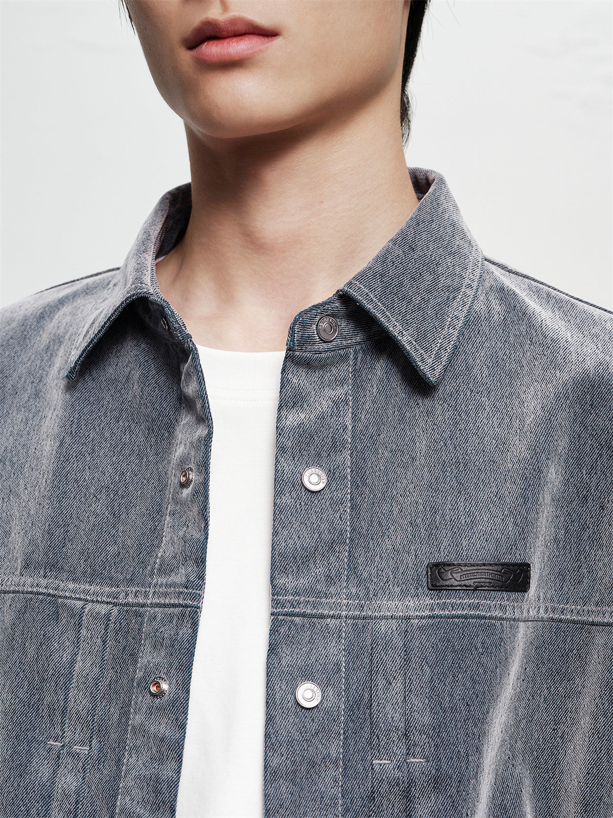 Men's Flocked Denim Jacket