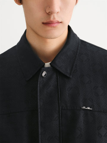 Men's Vintage Allover Subtle Jacquard Jacket