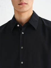 Men's Solid Shirt with Metallic Detail