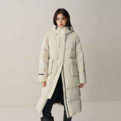 Women's Mid-Length Thermal Triple-Proof Down Coat